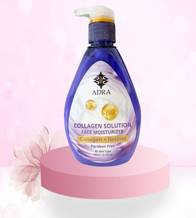 کرم آبرسان حاوی کلاژن و رتینول300میل پمپی-آدرا